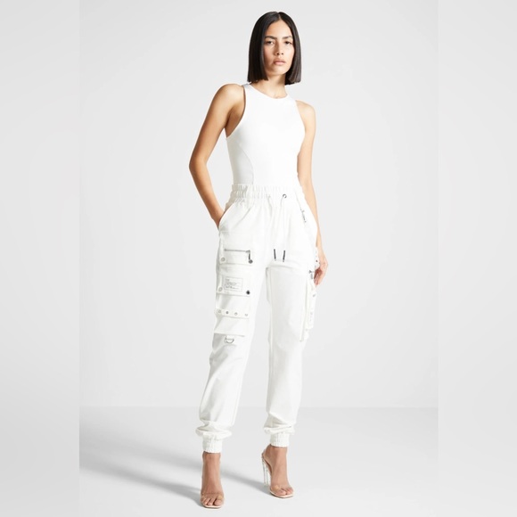Maniere de Voir Off-White Cargo Pants With Frosted Chain US4 - New - Picture 1 of 7